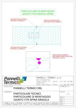 Giunzione pannelli vetroresina con singola spina isolante